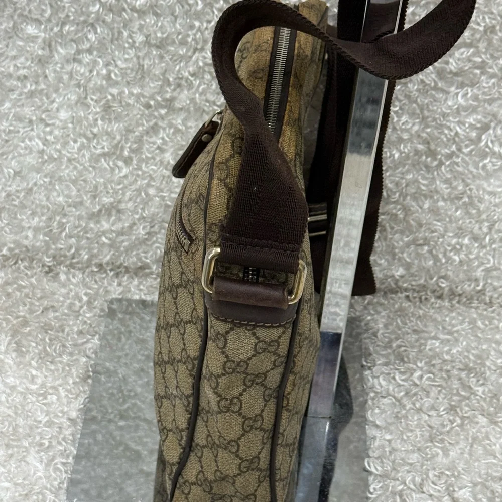 Gucci Brown Messenger Bag with GG Monogram